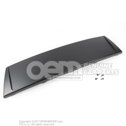 Licence plate holder black 8P4807285G 3FZ