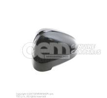 1 set of trims for rear view mirror housing carbon