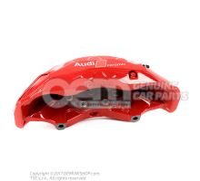 4J3615123E Audi e-tron GT červený Brzdový strmeň bez brzdových doštičiek pre vozidlá s keramickými brzdovými doštičkami veľkosti 420x40 mm vpredu vľavo