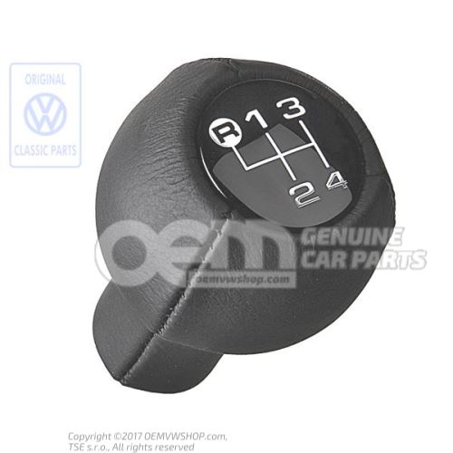 Gearstick knob (leather) gearstick knob black 443711141C 1BX