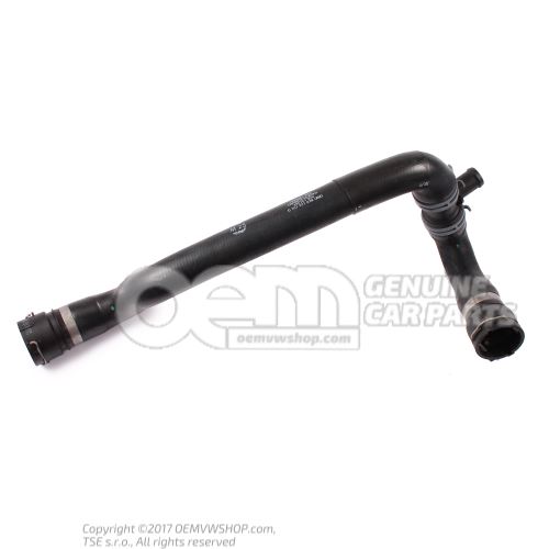 Coolant hose with quick release coupling 8K0122101G
