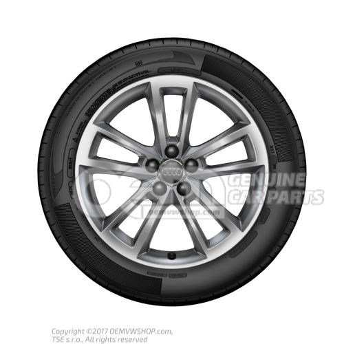 Aluminium rim with summer tyre anthracite