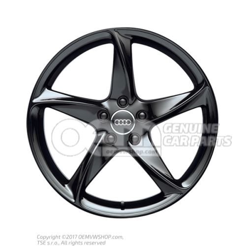 Aluminium rim black-glossy