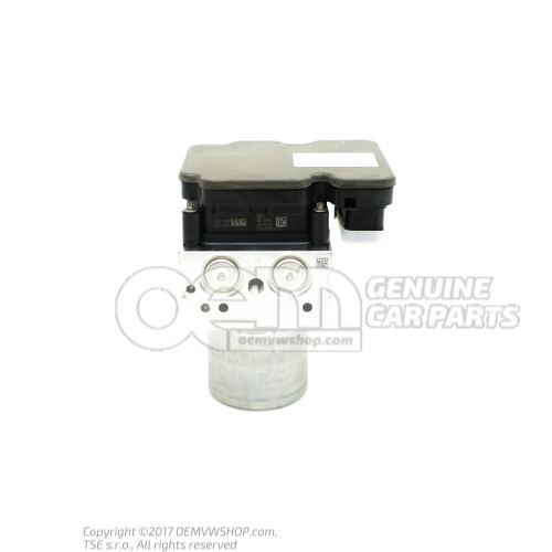 ABS unit with control unit filled and vented Audi Q7 4M 4M0614517ABBEF