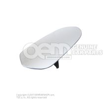 Mirror glass (convex) with carrier plate 4G0857535A
