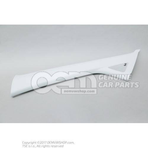 A-pillar trim with loudspeaker pearl grey 1S0867233E Y20