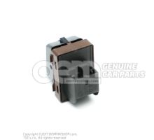 Push button for electric lid lock actuator soul (black) 4H0959831B 5PR