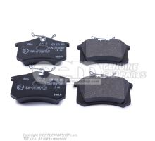 1 set brake discs with      'ECO' brake pads JZW698601AC