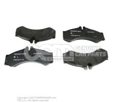 1 set of brake pads for disk brake 2D0698151B