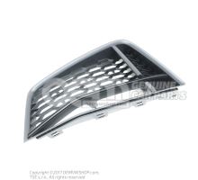 Air guide grille satin black Audi TT/TTS Coupe/Roadster 8S 8S0807681B T94