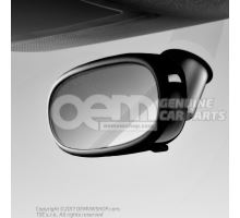 Trim for rear-view mirror brilliant black