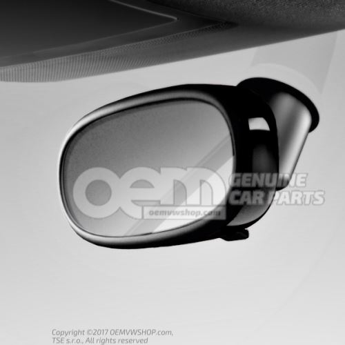 Trim for rear-view mirror brilliant black