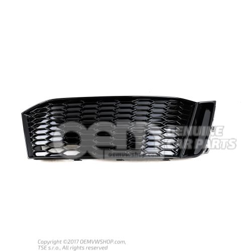 Air guide grille black-glossy Audi A1/S1 8X 8XA807648D Y9B