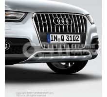 Radiator grille with mouldings black-glossy