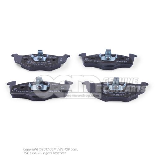 1 set of brake pads for disk brake     'ECO' JZW698151E