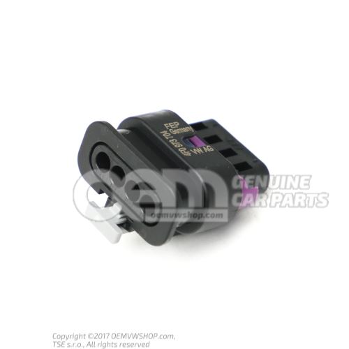 Flat contact housing with contact locking mechanism connection piece electric compressor 4F0973704