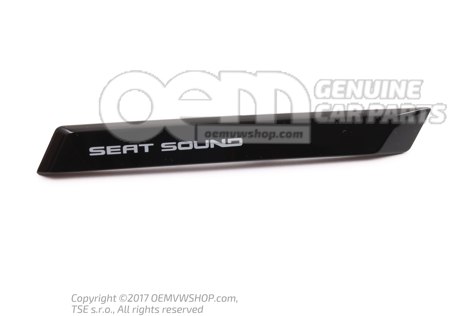 5F0853713 FOD Emblema negro/cromo izq. Seat Leon 5F 2013-2016