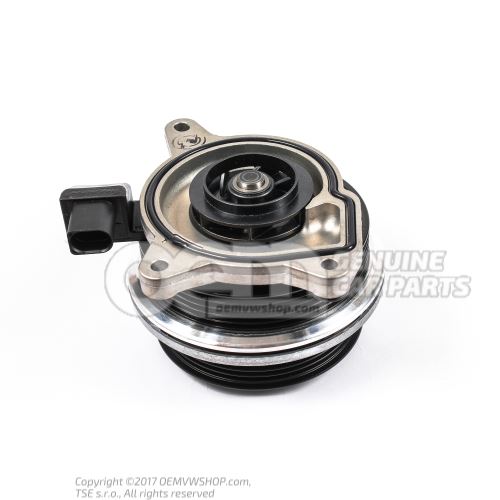 Coolant pump with glued in sealing ring 03C121004JX