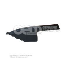 Handle for hand brake lever titanium black/red Skoda Citigo 1S 1S0711461L FME