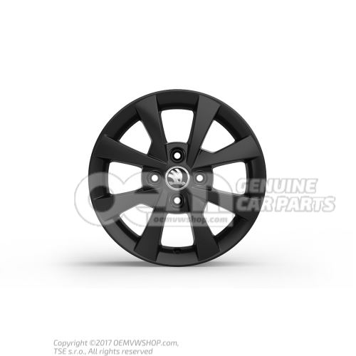 Aluminium rim black metallic