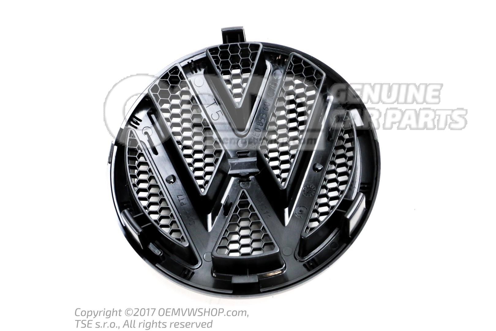VW emblem black 7E0853601D 041
