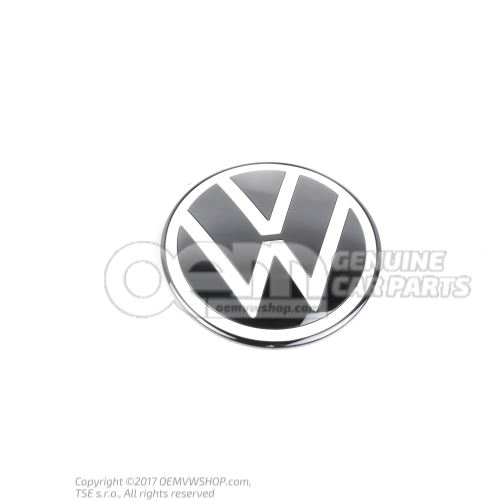 Embleme VW blanc pur/noir