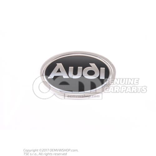 Embleme AUDI noir satin/chrome 895853621A 01C