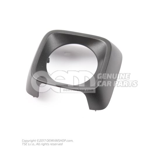 Trim for radar sensor satin black Volkswagen Golf 5G 5G0907225 9B9