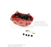 Caliper without brake pads red 8W0615107AB