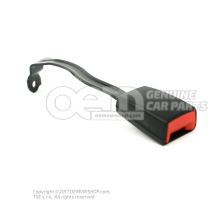 Belt latch satin black/fire red 1K4857755N QVZ