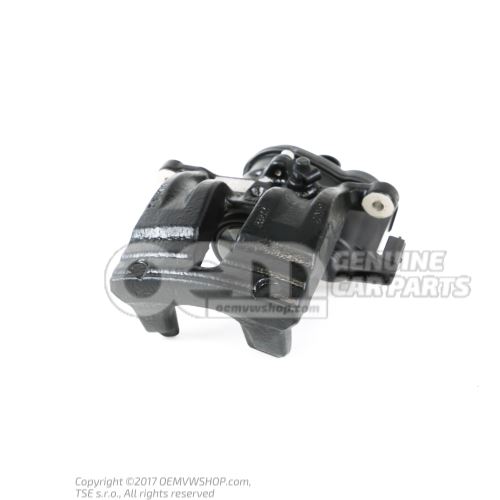 4M0615403F QB7 Audi e-tron/Q7/Q8/Q8 e-tron black Brake calliper housing with servomotor, filled and purged without brake pads  size 350x28mm rear left