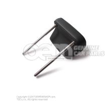 Head restaint with cover, adjustable (leatherette) soul (black) Audi A5/S5 Cabriolet 8W 8W7885973J 38M