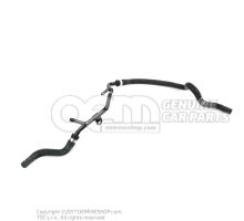 Coolant pipe with coolant hose 1K0122447HT