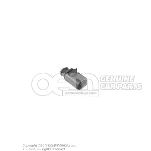 Flat connector housing with contact locking mechanism coupling element harness for engine compartment 3B0973813