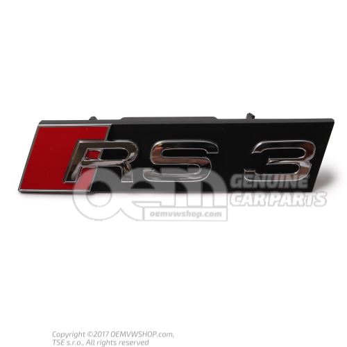Monogramme chrome Audi RS3 Sportback 8V 8V4853736 2ZZ