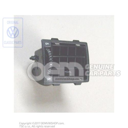 Aerateur noir satine Volkswagen Golf Cabriolet 171 155819701A 01C