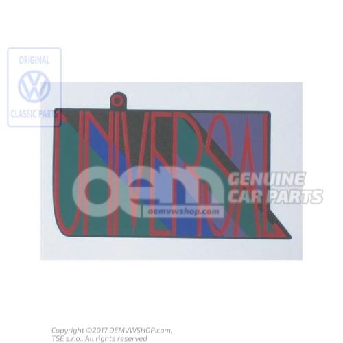 Rotulo autoadhesivo negro satinado/rojo marte Volkswagen Polo Hatchback 86C 871853423B CHN