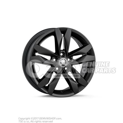 Aluminium rim Black metallic 6VA071496E FL8