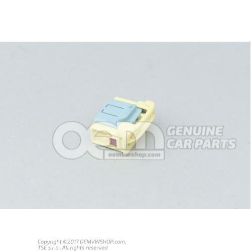 Flat contact housing connection piece key switch for deactivating airbag 7L0972776